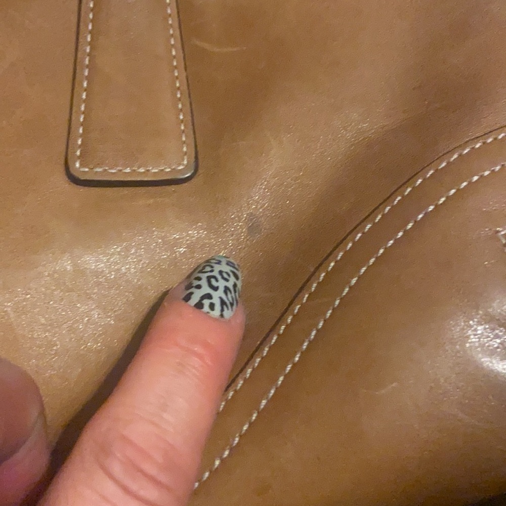 Coach camel signature satchel shoulder bag - Picture 11 of 16